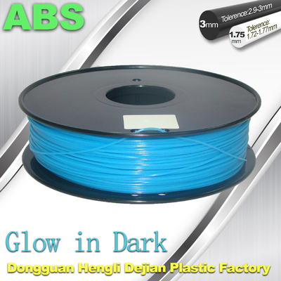 ABS glühen in das dunkle Glühen des Fadens 1,75/3mm des Drucker-3d im dunkelblauen ABS-Faden