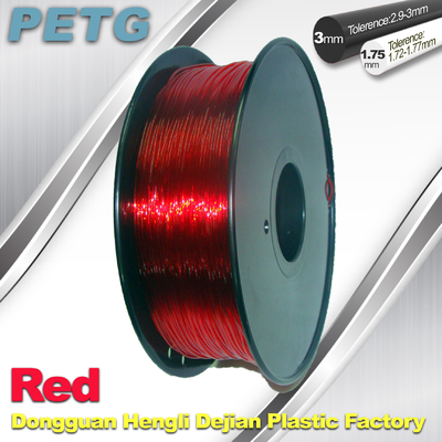 Rot 1.75mm/3.0mm PETG Fliament 3D Druckfaden-Materialien