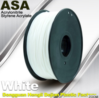 Weißer ASA-Faden/Antifaden des ultraviolett-1.75mm für Drucker 3D