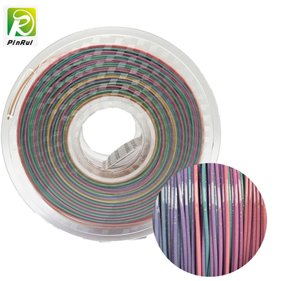 Filament Sparkle Twinklings-Regenbogen-Farbe Winkels des Leistungshebels 1.75mm Drucker-3D