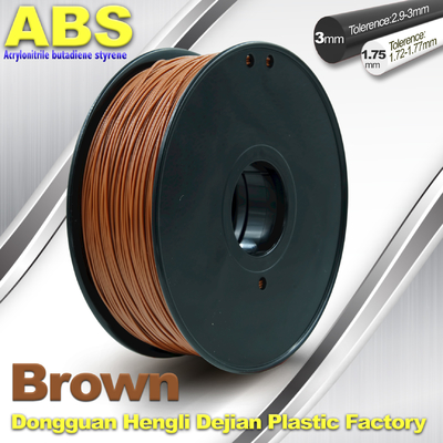 Hochfester ABS 3D Drucker-Faden 1.75mm/3.0mm 732C Brown 1kg/Spulen-Faden