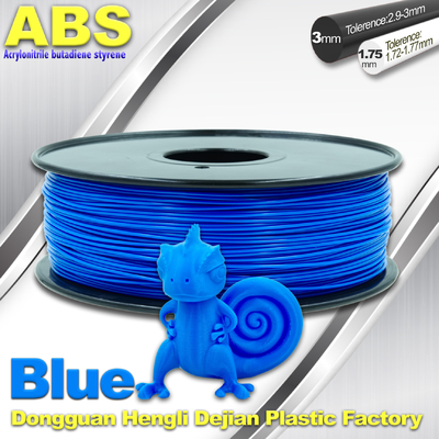 Materialfestigkeits-blauer Faden des Drucker-3D, 1.75mm/3.0mm ABS Faden-Verbrauchsmaterialien