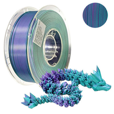 PINRUI Doppelfarbige Seiden-PLA-Filament 1,75 mm Bifarbiger 3D-Drucker Seiden-PLA-Filament 1 kg