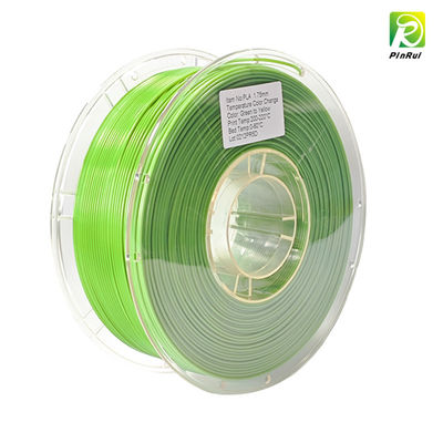 PINRUI 1 kg Zweifarbige, temperaturempfindliche PLA 3D-Druckflächen, thermisch wirksame, farbwechselnde Seide für Kunststoffstäbe
