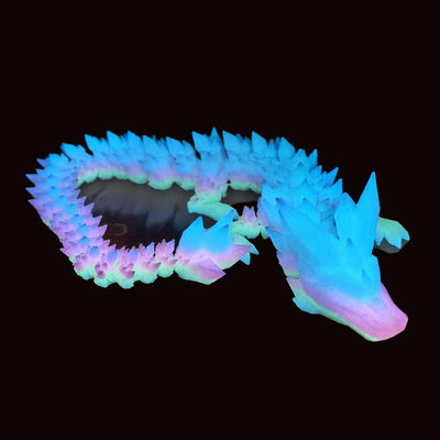PINRUI Glow Rainbow PLA 1kg 1,75mm Regenbogen weißer 3D-Drucker Filament Farbänderung in dunklem Kunststoff für 3D-Drucker