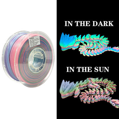 PINRUI Glow Rainbow PLA 1kg 1,75mm Farbänderung im Dunkeln für 3D-Drucker