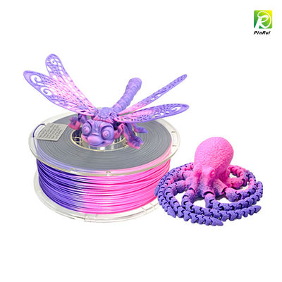 PINRUI 3D-Druckerfilament, Temperaturfärbwechsel PLA-Filament 1,75 mm, ordentlich gewickeltes 3D-Druckerfilament,