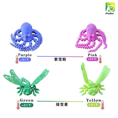 PINRUI 3D-Druckerfilament, Temperaturfärbwechsel PLA-Filament 1,75 mm, ordentlich gewickeltes 3D-Druckerfilament,