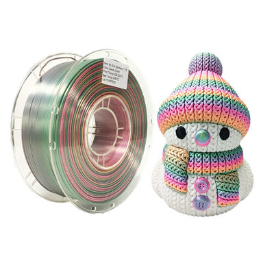 PINRUI Regenbogen PLA Seiden-PLA 1,75 mm 1 kg Mehrfarbige PLA-Farbgradientfilament für den 3D-Druck