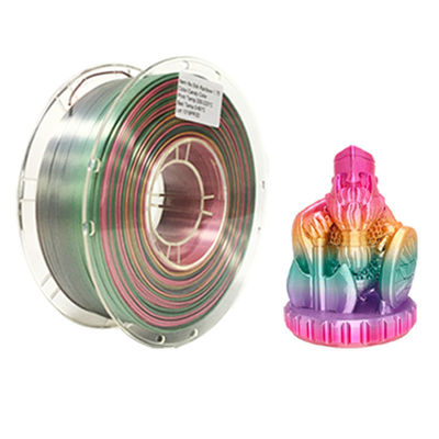 PINRUI Regenbogen PLA Seiden-PLA 1,75 mm 1 kg Mehrfarbige PLA-Farbgradientfilament für den 3D-Druck