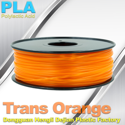 1.75mm/3.0mm Transport orange Drucker-Faden-Farben Winkels des Leistungshebels 3D 1KG/Rolle