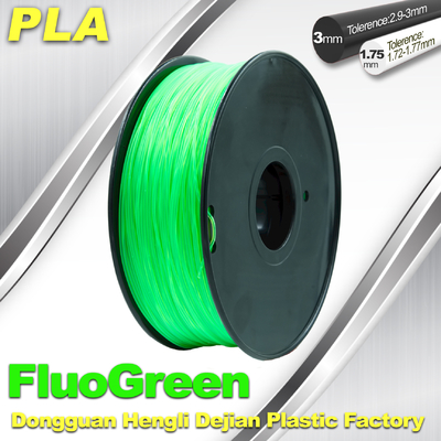 1,75/3mm Winkel des Leistungshebels Fluo - grüner Leuchtstofffaden für RepRap, Cubify