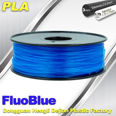 Leuchtstoff Drucker-Faden Winkel des Leistungshebels des Blau-3D 1.75mm/3.00mm 1.0KG/Rolle für Markerbot