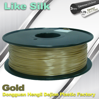 Drucker-Faden der Polymer-Zusammensetzungs-3D, 1.75mm/3.0mm, Goldfarben. Wie Seidenfaden